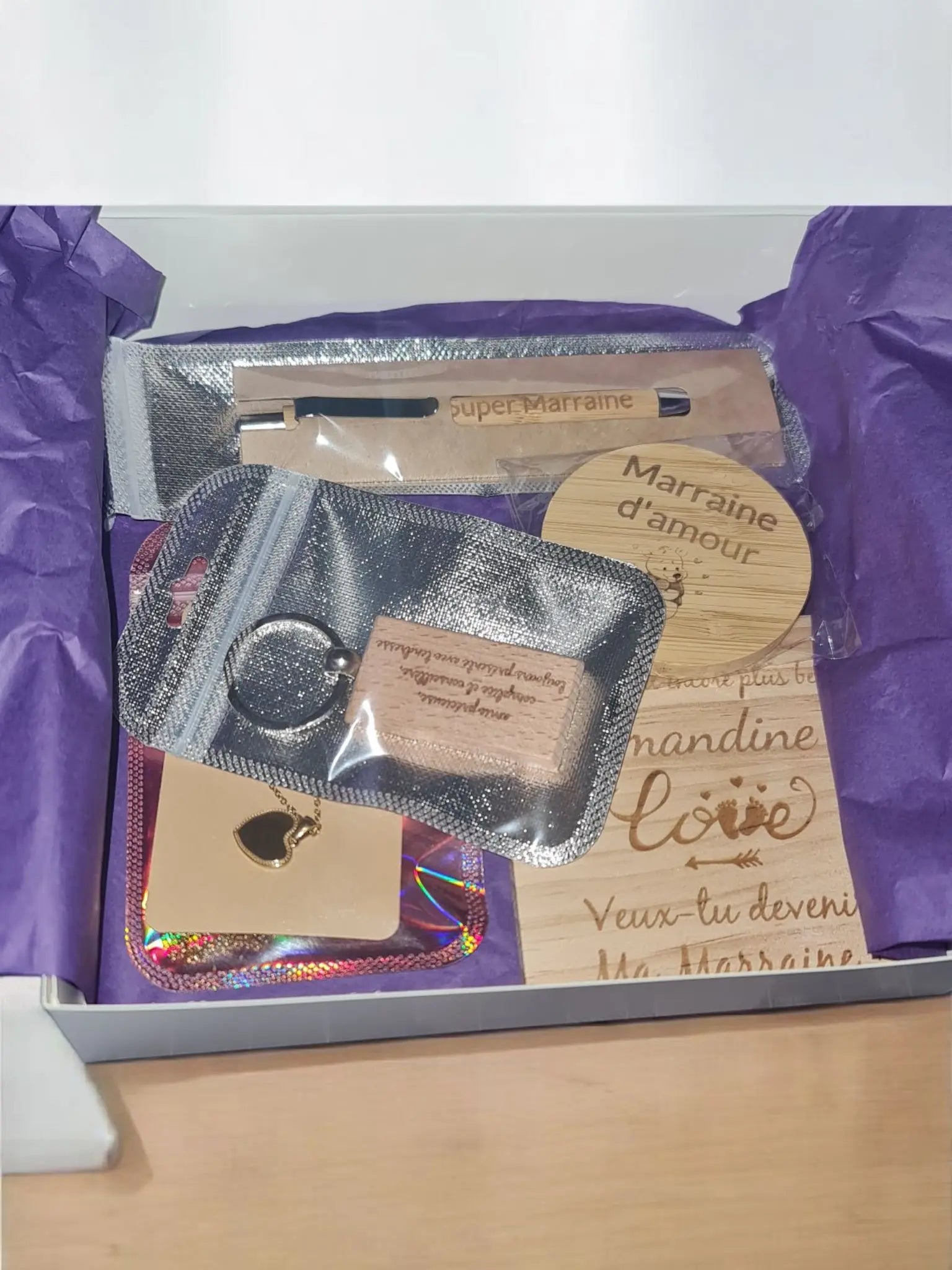Coffret «&nbsp;Veux-tu être ma marraine ? - l'AtelierPerso.ch