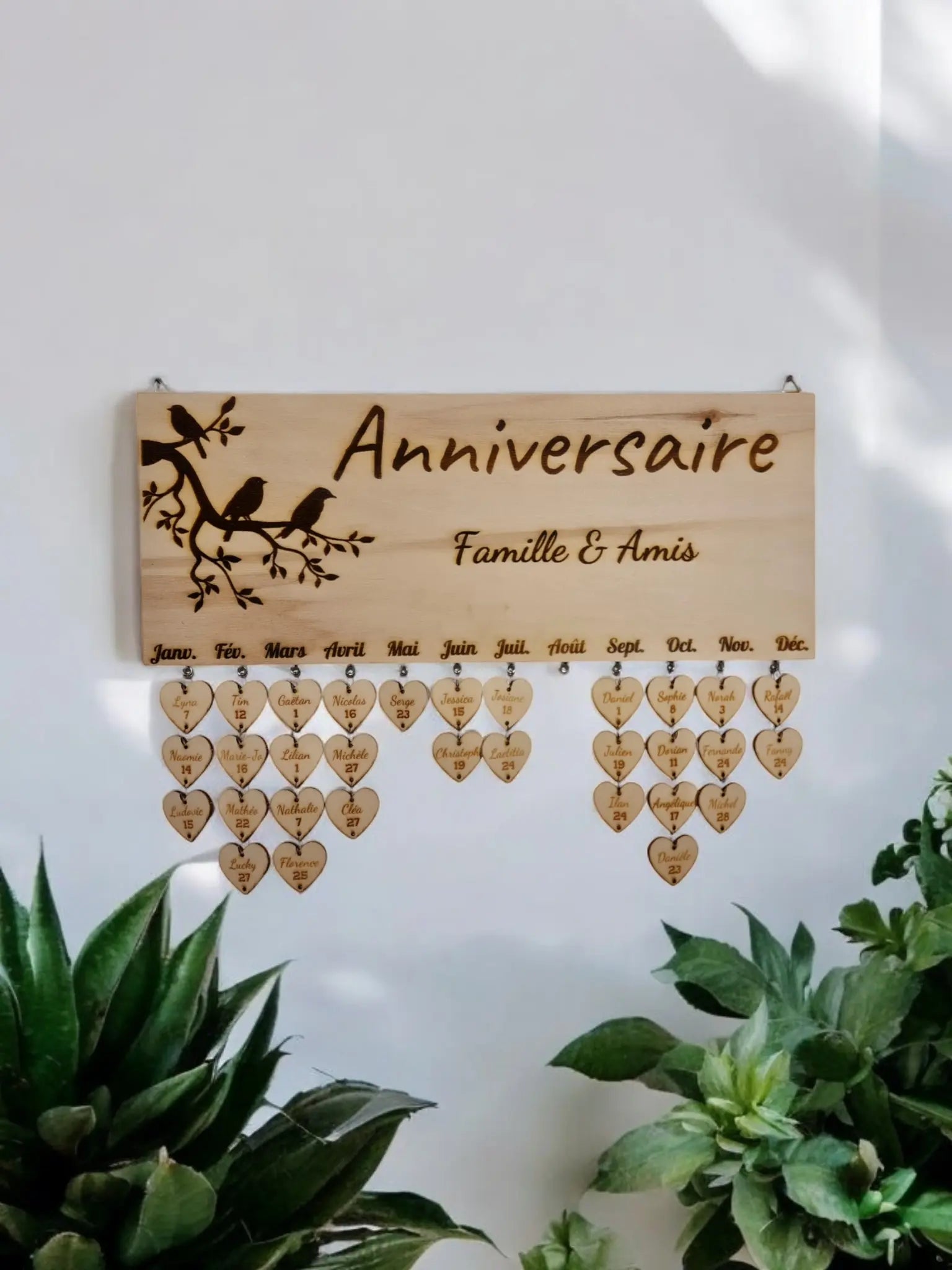 Calendrier Famille et Amis Personnalisé - l'AtelierPerso.ch