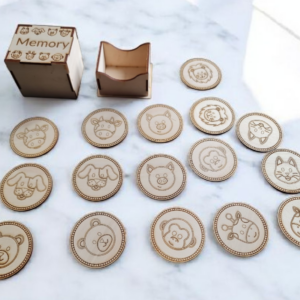 Jeu de Memory en bois