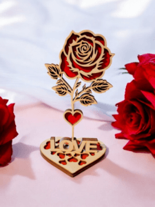 Rose en bois
