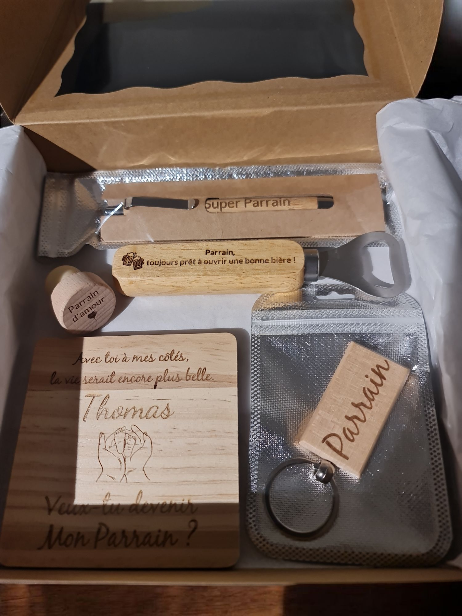 Coffret Veux-tu être mon parrain